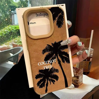 حافظات هواتف لطيفة لأجهزة iPhone 11، 12، 13، 14، 15، 16 Pro Max، XS، X، XR، 16 Plus - نمط جلد سويدي على شكل كلب وقط - غطاء ممتص للصدمات من الجلد