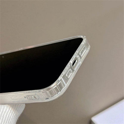 Cute Phone Cases For iPhone 13, 15, 14, 12, 11 Pro Max, 14, 15 Plus - Korean Cartoon Cat - Card Slot - PC6320 - Touchy Style