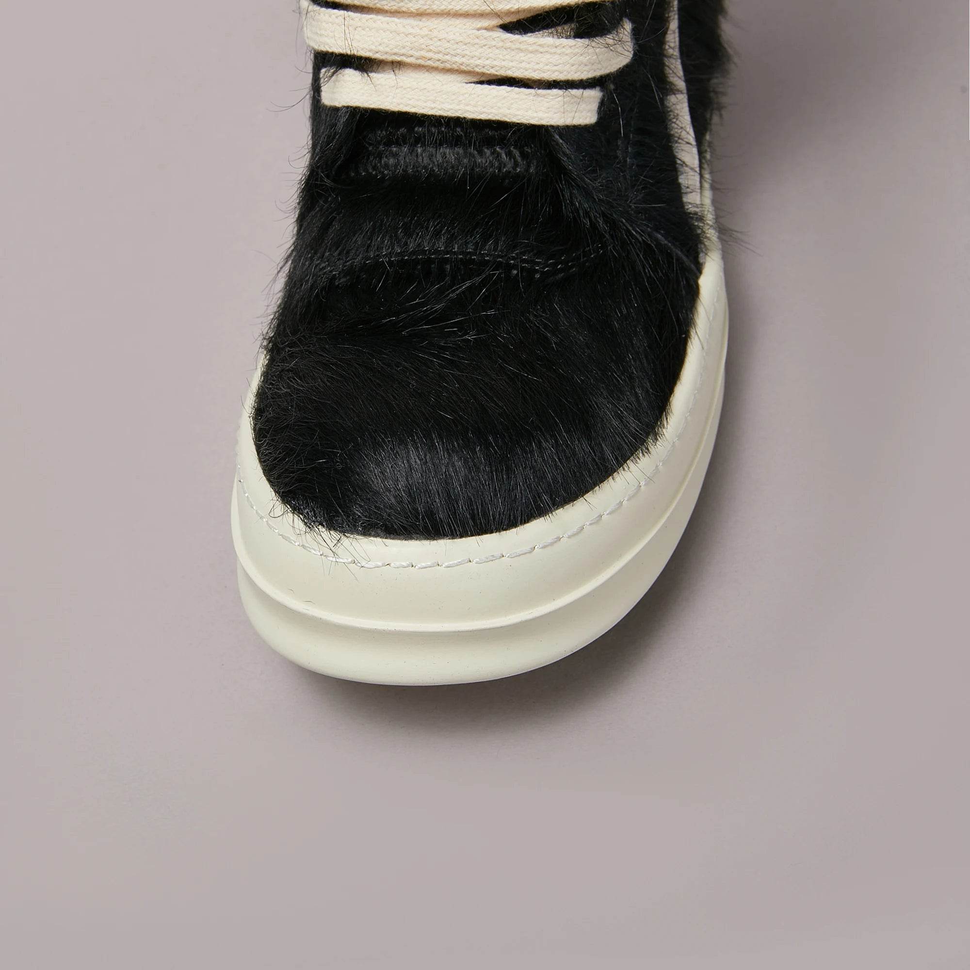 Outdoor Designer Casual Women Shoe Horse Fur Leather Men Sneaker Black Low Top Lace Up Quality Luxury Thick-sole Flat Shoe - Touchy Style