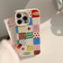 Cute Phone Cases For iPhone 16, 15, 14, 13, 12, 11 Pro Max, 16 Plus - Chocolate Bear, Pink Bunny Stripes, Dots Art - IC1440 - Touchy Style