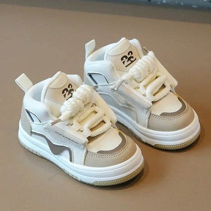 Trendy Basktball Shoes for Children Durable Non-slip High Top Mix Color tenis Shoes Kids Student Flat Heel Sport Sneakers G10301 - Touchy Style