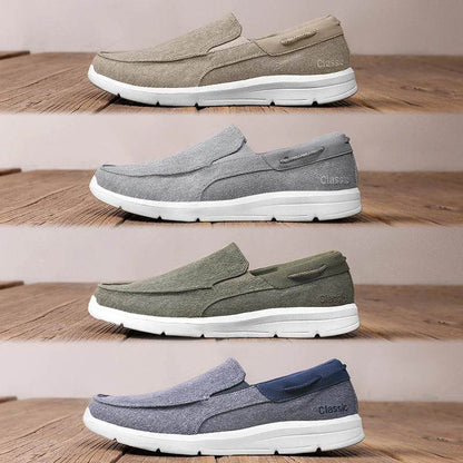 New Summer Breathable Canvas Shoes Men Loafers Slip On Sneakers Fashion Casual Men Shoes Lightweight Flats Men Driving Zapatos - Touchy Style
