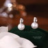 925 Sterling Silver Inlay Zircon Shell Pearl Earrings for Women French Light Luxury Temperament Elegant Jewelry - Touchy Style
