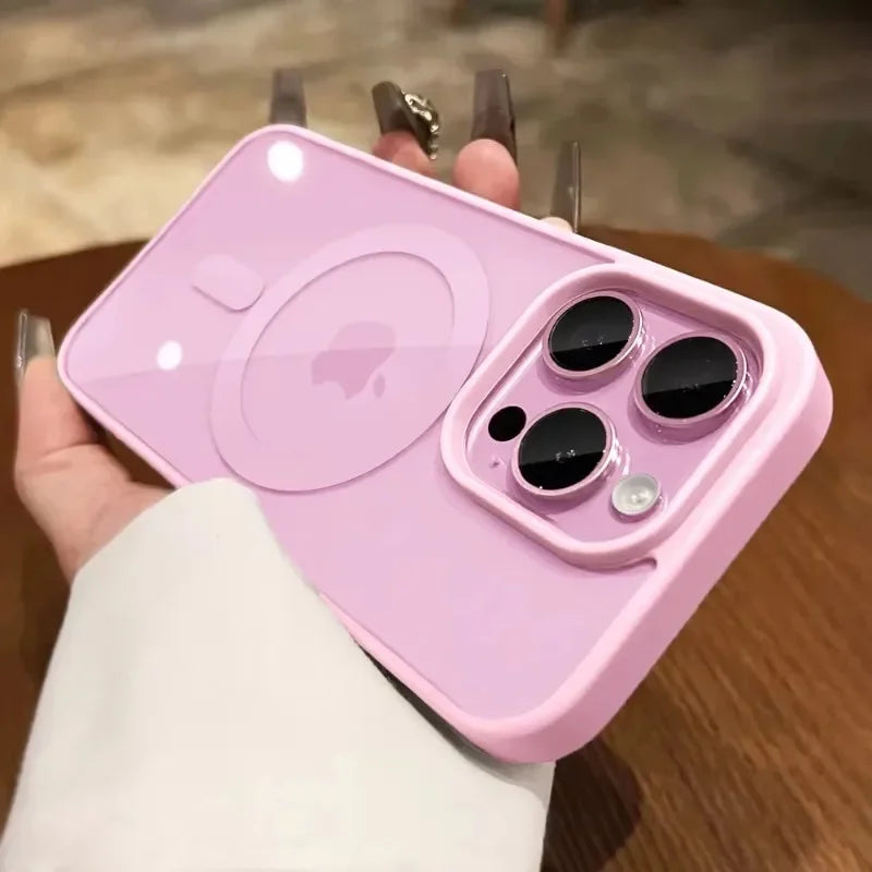 حافظات هواتف لطيفة لهاتف iPhone 15 و14 و13 و12 و11 Pro Max - غطاء أكريليك شفاف صلب - TSP415