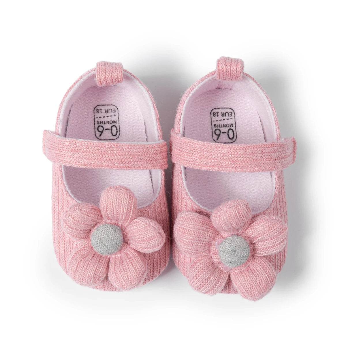 KIDSUN Baby Shoes Newborn Girl Princess PU Toddler Shoes Bow Decor Rubber Sole Anti-Slip First Walker Shoes 0-18M - Touchy Style