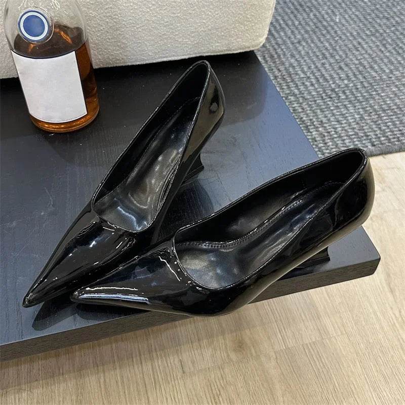 Eilyken Design Pointed Toe Wedges High Heels Women Pumps Silver Red Shoes Sexy Wedding Banquet Zapatos Mujer - Touchy Style