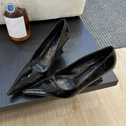 Eilyken Design Pointed Toe Wedges High Heels Women Pumps Silver Red Shoes Sexy Wedding Banquet Zapatos Mujer - Touchy Style