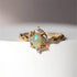 925 Sterling Silver Plated 18K Gold Imitate Opal Zircon Ring Luxury High Quality Jewelry Gifts For Women Girls - Touchy Style