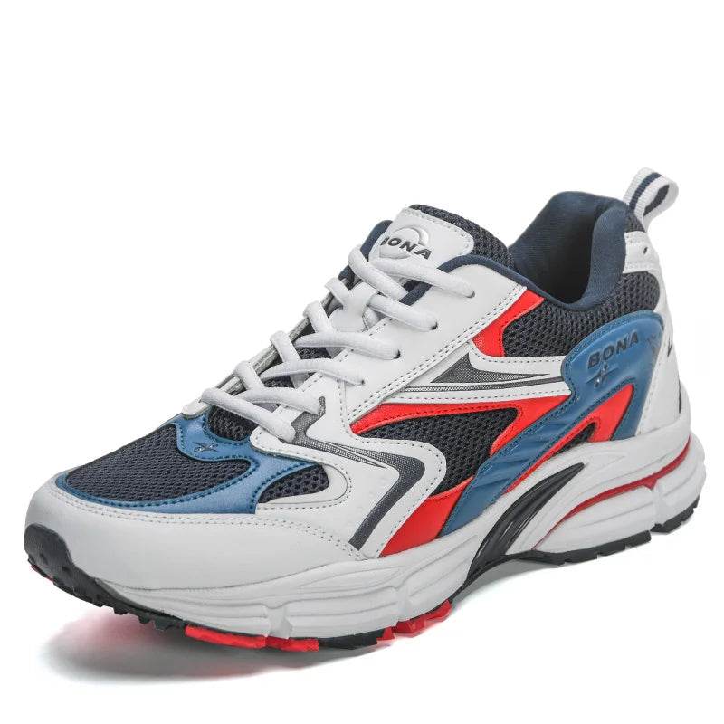 BONA 2023 New Designers ActionMen Non-slip Man Jogging Shoes Athletic Training Sneakers Leather Running Shoes Mansculino Trend - Touchy Style