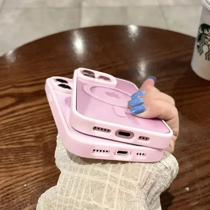 حافظات هواتف لطيفة لهاتف iPhone 15 و14 و13 و12 و11 Pro Max - غطاء أكريليك شفاف صلب - TSP415
