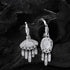 PANJBJ 925 Sterling Silver Crystal Texture Earring for Women Tassels Bohemia Versatile Cool Jewelry Party Gift Dropshipping - Touchy Style