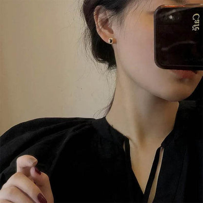 925 Sterling Silver Inlay Zircon Black Agate Earrings for Women High Quality Exquisite Jewelry Accessories - Touchy Style