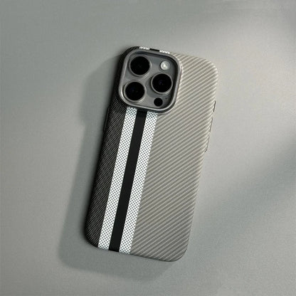 Cute Phone Cases for iPhone 12, 13, 14, 15, and Pro Max models - Carbon Fibre Hard PC Armor Cover - TSP200