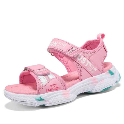 Summer Brand Non-slip Beach Shoes Children Sandals Girls Casual Shoes Kids Flowers Princess Flat Shoes Size 29-38 - Touchy Style