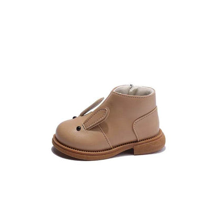 Cartoon Rabbit Baby Ankle Boots for Girls England Style Children Cute Bunny Winter Short Boots Low Heel Kids Girl Shoes G11073 - Touchy Style