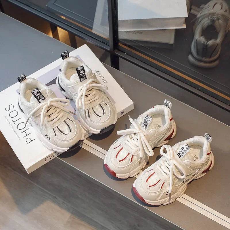 New Sports Kids Mesh Anti-slippery Sneakers Girls Vulcanized Shoes for Children Sneakers Girl Run Training Shoes Outdoor G06176 - Touchy Style