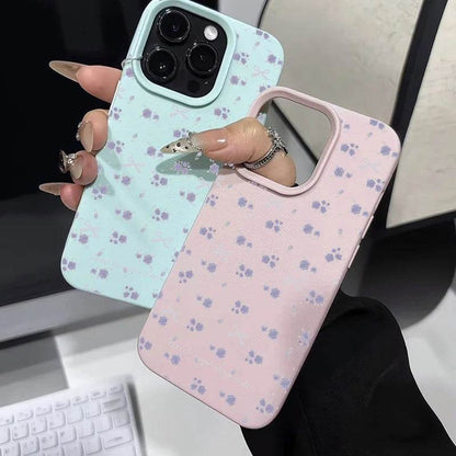 Cute Phone Cases For iPhone 16, 15, 14 Pro Max, 13, 12, 11 - Flower Lichee and Bowknots Pattern - Silicone Back Cover - Touchy Style