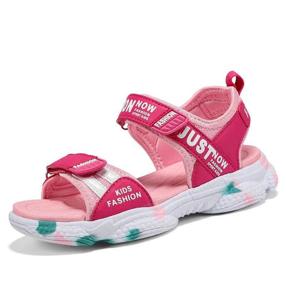 Summer Brand Non-slip Beach Shoes Children Sandals Girls Casual Shoes Kids Flowers Princess Flat Shoes Size 29-38 - Touchy Style
