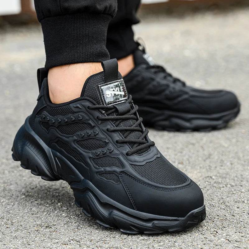 Anti puncture Work Safety Shoes For Men Women Anti-smash Work Shoes Wear-resistant Lightweight Protective Shoes White Sneakers - Touchy Style