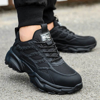 Anti puncture Work Safety Shoes For Men Women Anti-smash Work Shoes Wear-resistant Lightweight Protective Shoes White Sneakers - Touchy Style