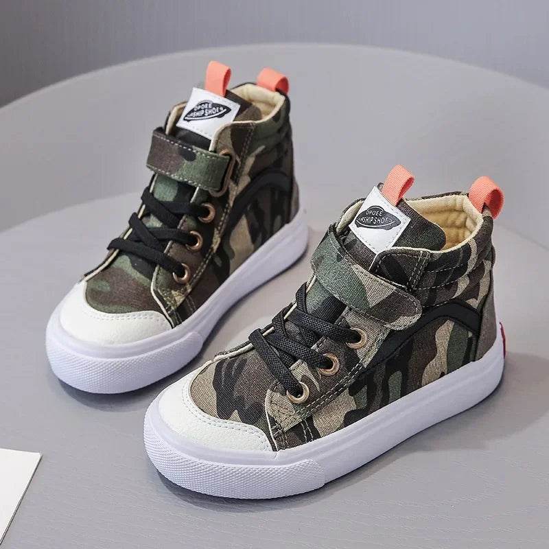 2024 New Brand Boys Casual Shoes Army Green Fashion Children&