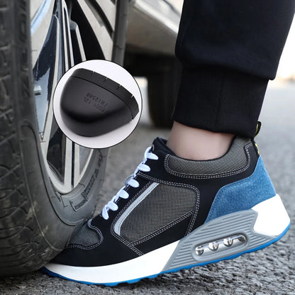 Fashion Security Shoes For Men Women Work Shoes Anti-smash Steel Toe Shoes Anti-puncture Protective Shoes Air Cushion Sneakers