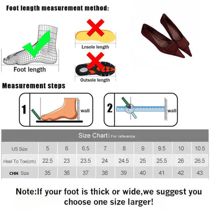 Female Pointed Toe Pumps Ladies Low Heel Shoes Slides Slip On Footwear Fashion Shallow Elegant Women Heeled Shoes Spring Autumn - Touchy Style