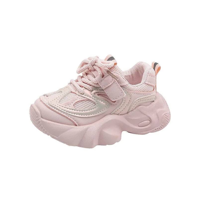 Baby Chunky Shoes Girl Sport Shoes Toddler Boy Fashion Solid Color Sneakers 1-6 Year Kids Casual Breathable Running Shoes H03212 - Touchy Style