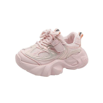 Baby Chunky Shoes Girl Sport Shoes Toddler Boy Fashion Solid Color Sneakers 1-6 Year Kids Casual Breathable Running Shoes H03212 - Touchy Style