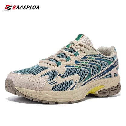 Baasploa Men Sport Shoes Classic Retro Running Shoes Male Mesh Breathable Walking Casual Sneakers Anti-Slip Wear-Resistant - Touchy Style
