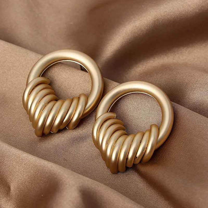 Drop Earrings Charm Jewelry - Round Geometry - GTLE9409 - Touchy Style