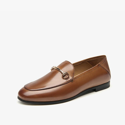 BEAUTODAY Dress Shoes Women Loafers Cow Leather Sheepskin Rubber Formal Business Suit Ladies 2024 Spring Autumn Handmade 27171