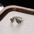PANJBJ 925 Sterling Silver Wing Rings For Women Feather Retro Texture Hip Hop Design Jewelry Party Gift Dropshipping - Touchy Style