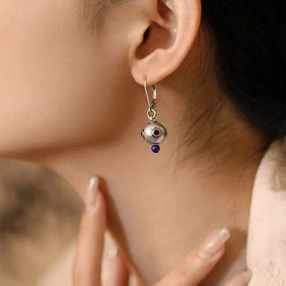 Hoop Earrings Charm Jewelry - Silver Color Geometry Gothic Accessory - E1020 - Touchy Style