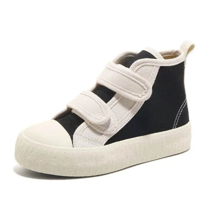 Chicest Patchwork Canvas Shoes for Kids Cute Colorful Street style Children Boy Autumn High Top Shoe Girl Boots Flat-sole E07314 - Touchy Style