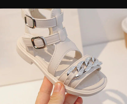 Gladiator Girl Sandals, Toddler Casual Shoes with Rhinestone - Low Heel G03261