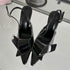 New Design Splicing Rivet Buckle Strap Women Pumps Thin High Heels Pointed Toe Stripper Elegant Party Shoes - Touchy Style
