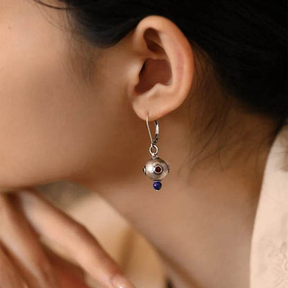 Hoop Earrings Charm Jewelry - Silver Color Geometry Gothic Accessory - E1020 - Touchy Style