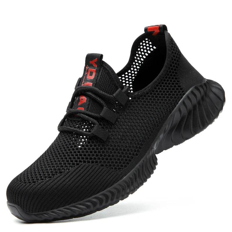 Lightweight Comfort Safety Shoes Men Steel Toe Work Shoes Sneakers Anti-smashing Steel Toe Shoes Indestructible Safety Boots - Touchy Style