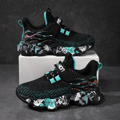 Autumn Children Fashion Sports Shoes High Quality Outdoor Sneakers Boys Girls PU Leisure Trainers Shoes Kids Casual Sneaker - Touchy Style
