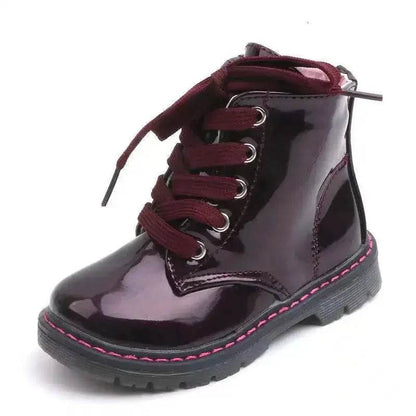 2024 Fashion Autumn Kids Boots PU Leather Boot New Spring Children&