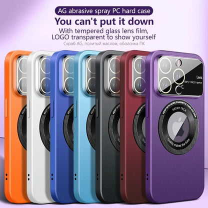 Luxury Matte Magnetic For Magsafe Cases For iPhone 15 14 12 11 13 Pro Max Plus Accessories Wireless Charge Lens Protector Cover