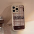 Cute Phone Cases For iPhone 16, 15, 14, 13, 12, 11 Pro Max, Xr, 16 Plus - Coffee Chocolate Plaid Stripes Art Soft Cover - CC6411 - Touchy Style