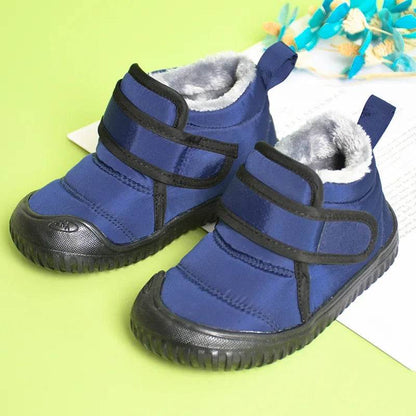 2024 Winter Kids Snow Boots Infant Baby Girl Shoes Cotton Plush Warm Toddler Sneakers Fashion Boys Short Boots Non-Slip E09292 - Touchy Style