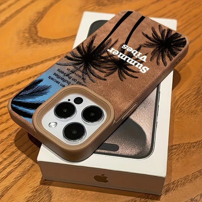 حافظات هواتف لطيفة لأجهزة iPhone 11، 12، 13، 14، 15، 16 Pro Max، XS، X، XR، 16 Plus - نمط جلد سويدي على شكل كلب وقط - غطاء ممتص للصدمات من الجلد