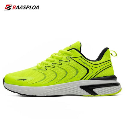 Baasploa Men Running Shoes Lightweight Sport Shoes Mesh Breathable Men Casual Walking Sneakers Non-Slip Outdoor Male Lace-Up - Touchy Style