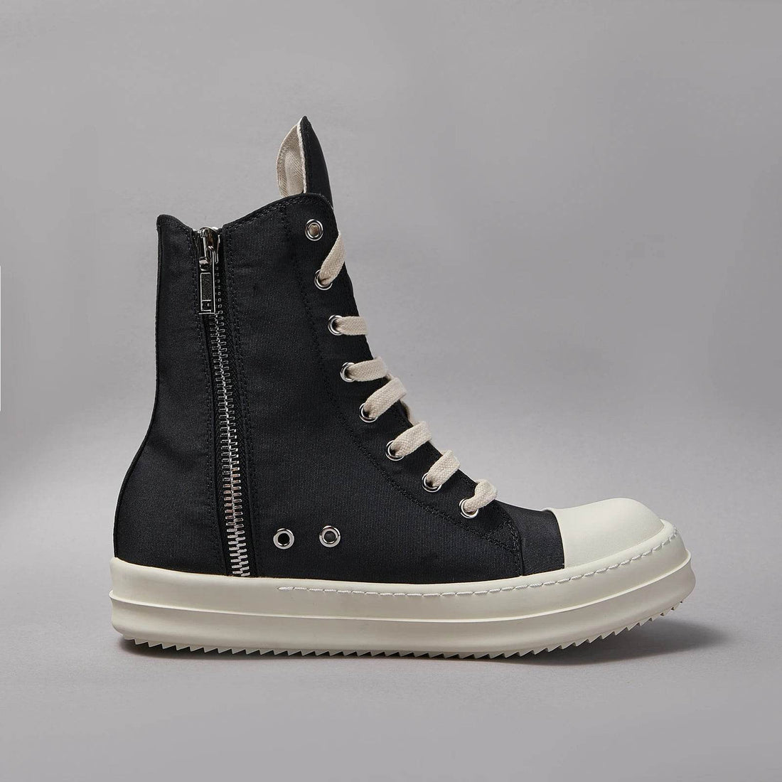 Classic Brand Casual Men Shoe High Quality Designer Women Sneaker Black Fashion Zip Street Thick-sole Luxury Canvas Ankle Boot - Touchy Style