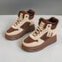 Winter Velvet Height Increasing Shoes for Women High Top Cotton Shoes Thick-soled Simple Warm Leather Boots макасини женские - Touchy Style
