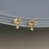 925 Sterling Silver Korean Sweet Bow Zircon Pendant Earrings for Women High Quality Simple Party Jewelry - Touchy Style