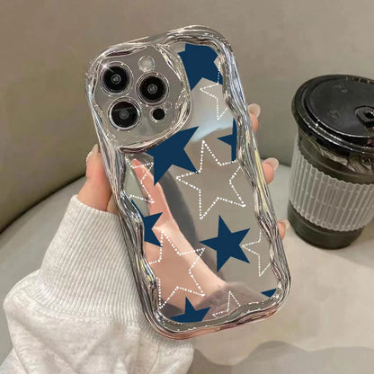 Cute Phone Cases For iPhone 11, 12 Pro, 13, 14 Pro Max, and 14 Plus - Plating Sliver, StarS, 3D Heart, Bow Keychain - TSP375